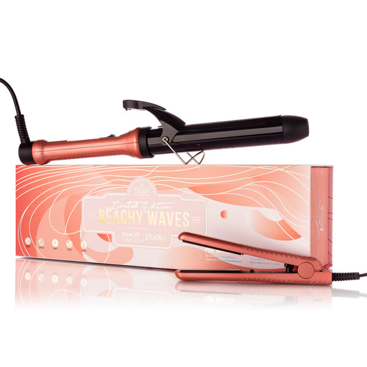 Coffret Beach Wave Babe Almost Famous avec fer à friser et mini-fer à emporter
