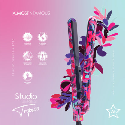 Fer plat Tropico Studio Almost Famous de 1,25" avec motif Waterprint