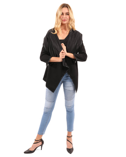 Chaqueta con cuello drapeado Bowmont 