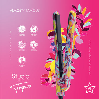 Fer plat Tropico Studio Almost Famous de 1,25" avec motif Waterprint