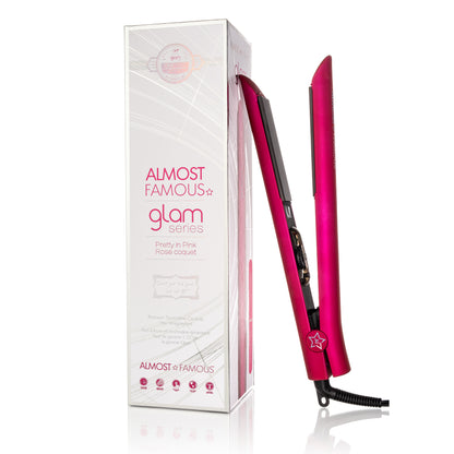 Fer plat Almost Famous de 1,25" de la série Glam avec plaques infusées de pierres précieuses de luxe