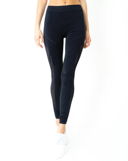 ¡REBAJAS! ¡50% DE DESCUENTO! Conjunto de leggings y sujetador Milano - NEGRO [HECHO EN ITALIA] 