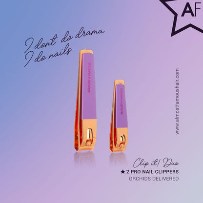 Duo de coupe-ongles en or rose « Clip It » de Almost Famous