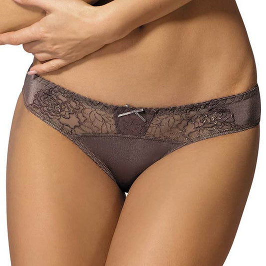 Braguita de bikini semitransparente de tiro bajo Gorteks Pamela White