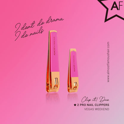 Duo de coupe-ongles en or rose « Clip It » de Almost Famous