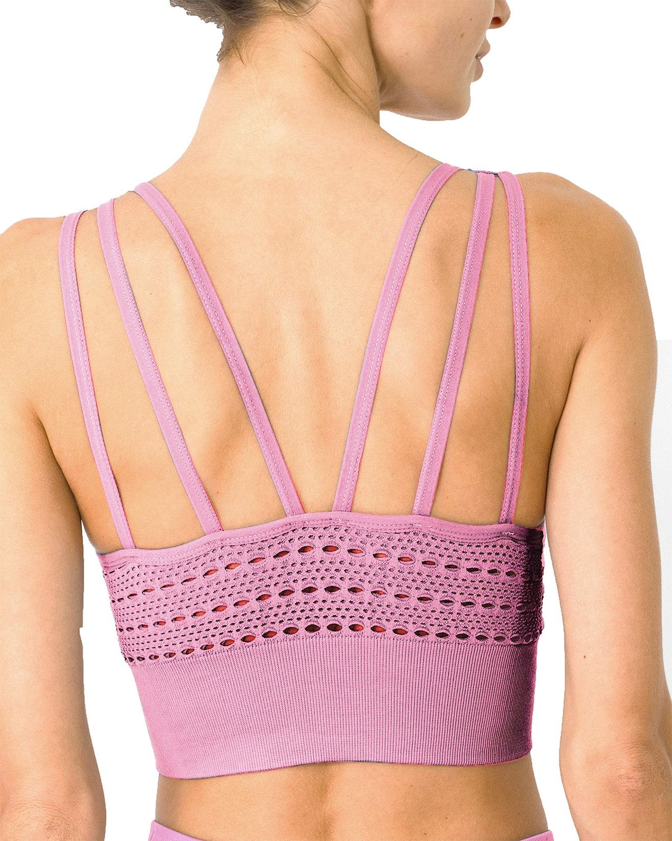 Conjunto de malla sin costuras - Rosa 