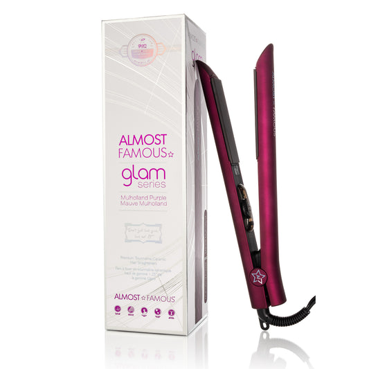 Fer plat Almost Famous de 1,25" de la série Glam avec plaques infusées de pierres précieuses de luxe