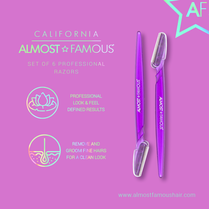 Coffret de 6 rasoirs dermaplaning Almost Famous