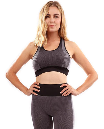 Soutien-gorge de sport sans coutures Arleta - Noir