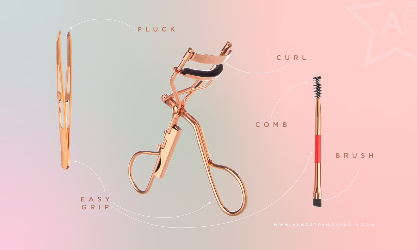 Kit completo "Levantador de pestañas" en oro rosa