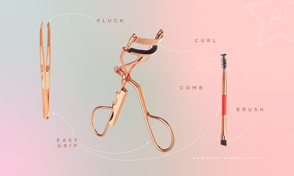 Kit completo "Levantador de pestañas" en oro rosa