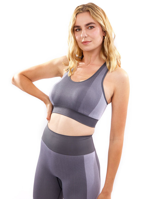 Soutien-gorge de sport sans coutures Arleta - Gris