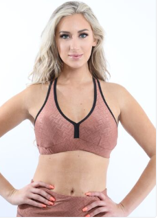 ¡REBAJAS! ¡50% DE DESCUENTO! Sujetador deportivo Roma Activewear - Cobre [HECHO EN ITALIA] 