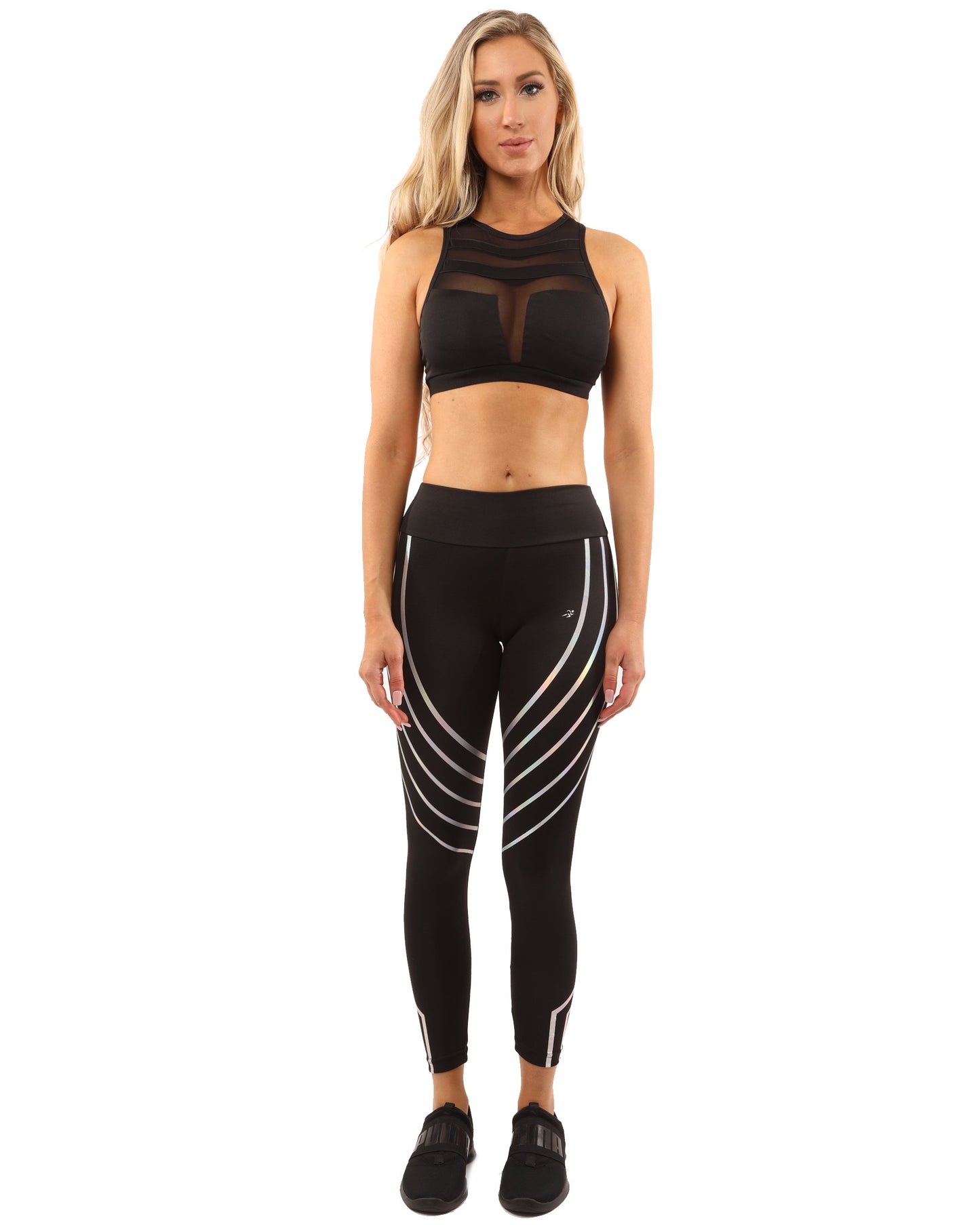 Conjunto Laguna - Leggings y sujetador deportivo - Negro 