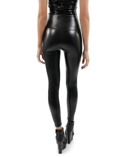 Pantalón legging de piel sintética Blantyre 