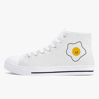 Zapatillas altas clásicas de lona Jacki Easlick Lux Egg - Blanco/Negro 