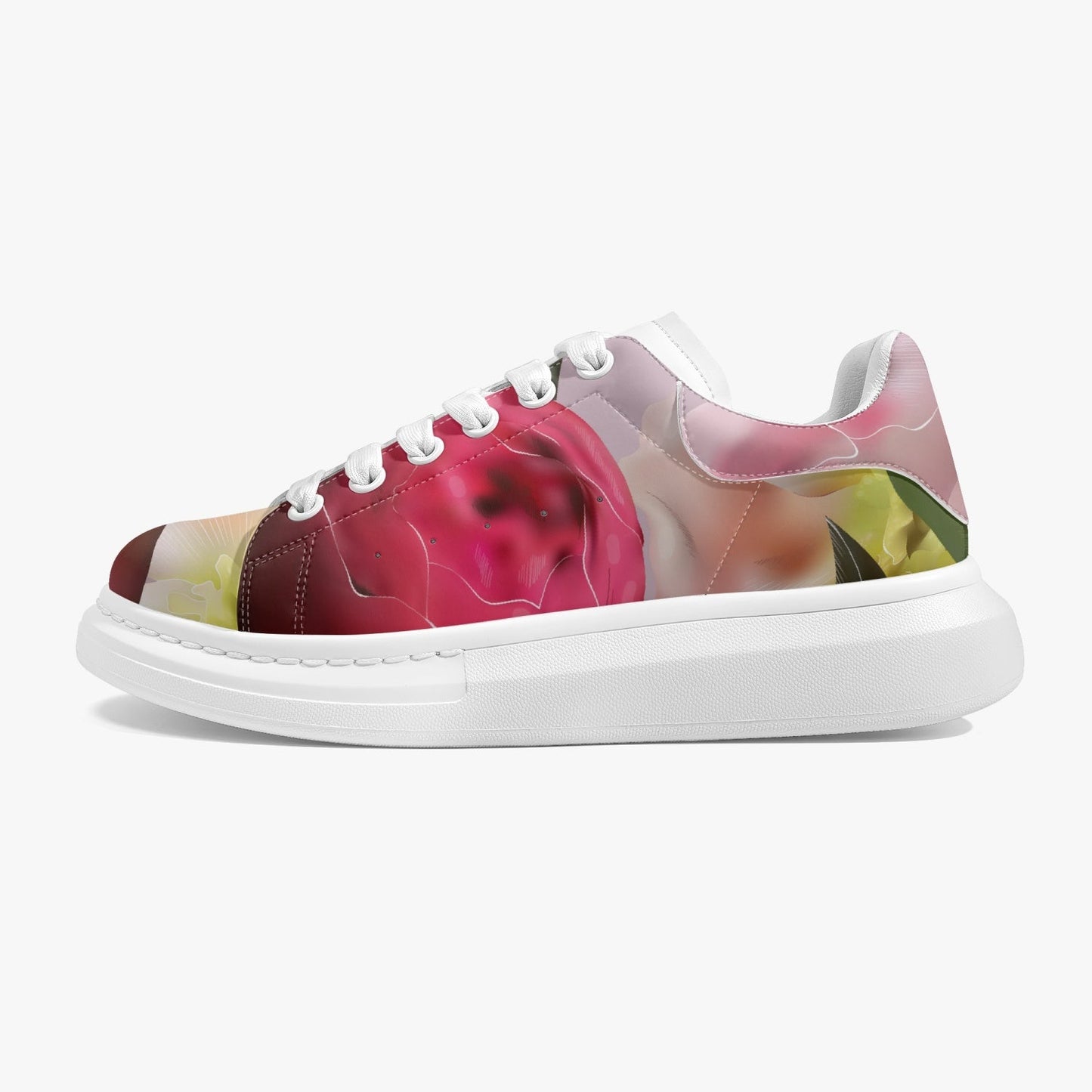 Zapatillas bajas de cuero con estampado floral de Jacki Easlick 