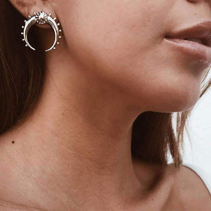 Boucles d'oreilles croissant de lune
