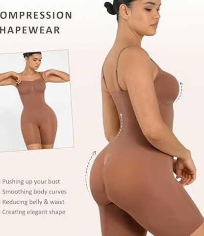 Strapless Bodysuit for Women Tummy Control Shapewear Seamless Sculpt B