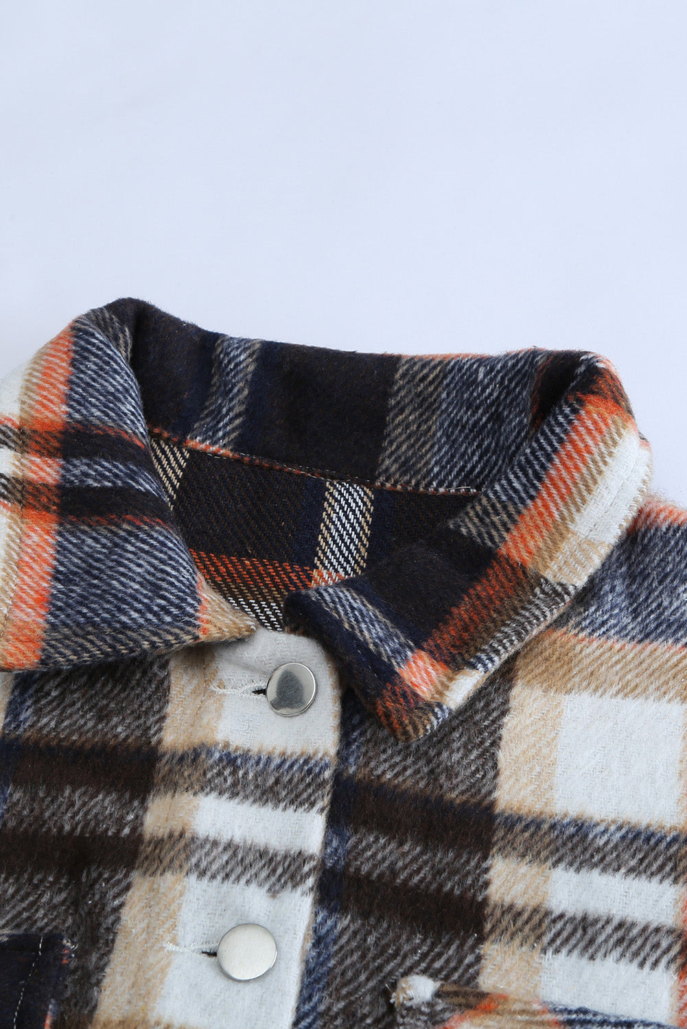 Veste à poches à imprimé géométrique à carreaux