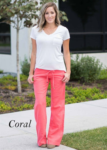 Pantalon de travail en lin
