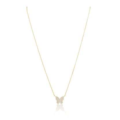 Elsie Pave Butterfly Necklace
