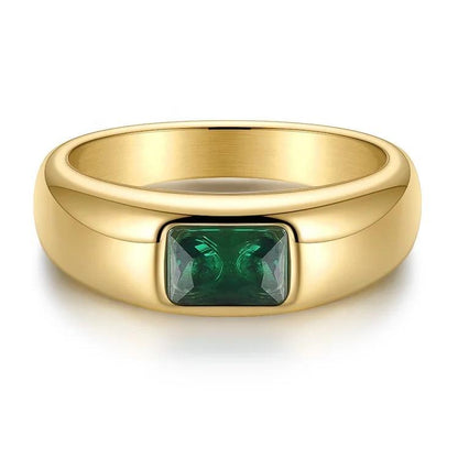 Bague de déclaration émeraude