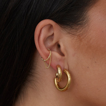 Boucle d'oreille chaîne Emma