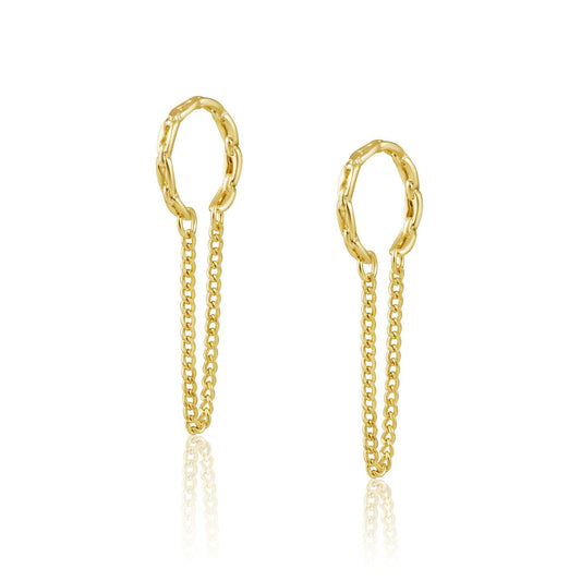 Boucle d'oreille chaîne Emma