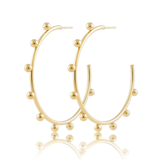 Aros con tachuelas Erin - Grandes