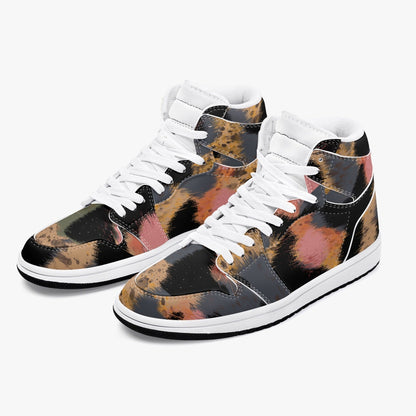 Zapatillas altas de cuero con estampado de leopardo de Jacki Easlick 
