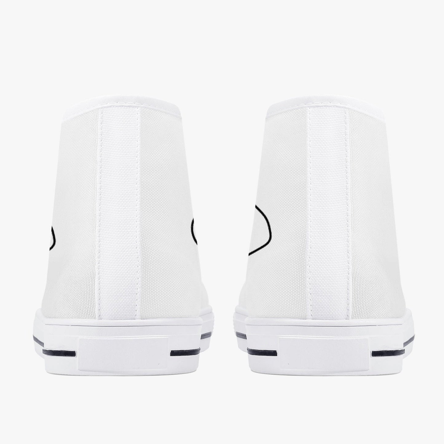 Zapatillas altas clásicas de lona Jacki Easlick Lux Egg - Blanco/Negro 