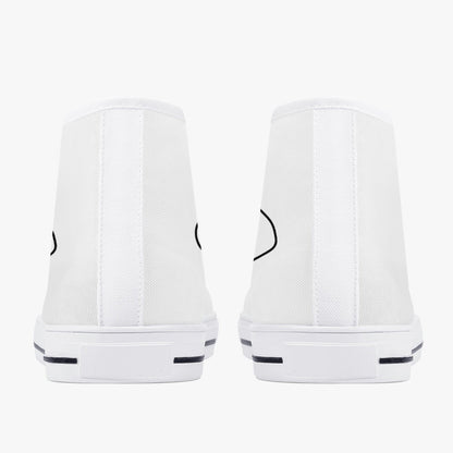 Zapatillas altas clásicas de lona Jacki Easlick Lux Egg - Blanco/Negro 