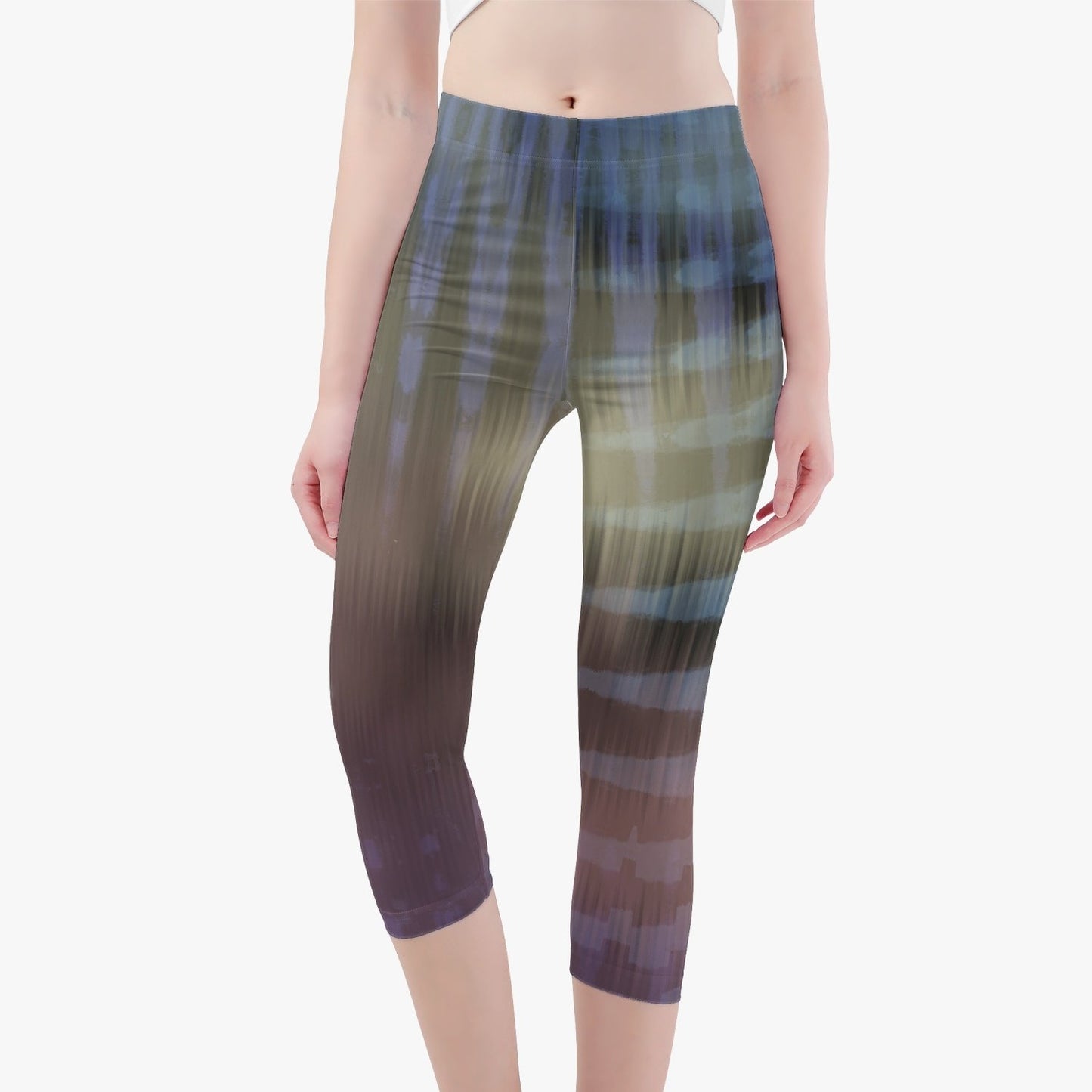 Pantalones de yoga cortos iridiscentes de Jacki Easlick