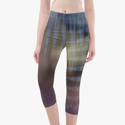 Pantalones de yoga cortos iridiscentes de Jacki Easlick
