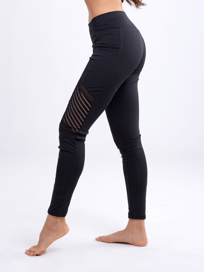 Legging de Pilates taille haute JupiterGear avec poches latérales et pan en maille