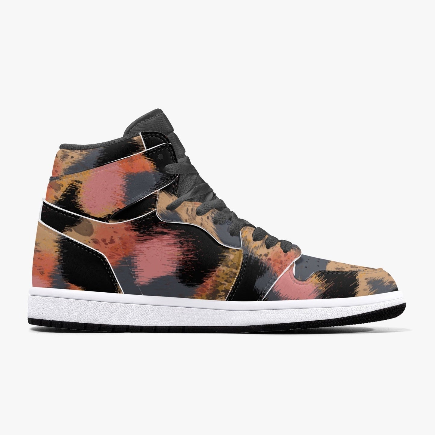 Zapatillas altas de cuero con estampado de leopardo de Jacki Easlick 