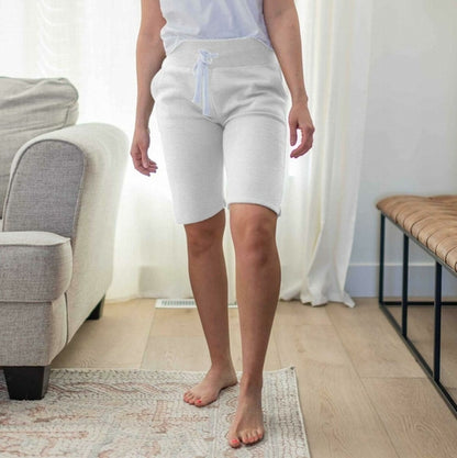 Bermudas básicas de polar con abertura