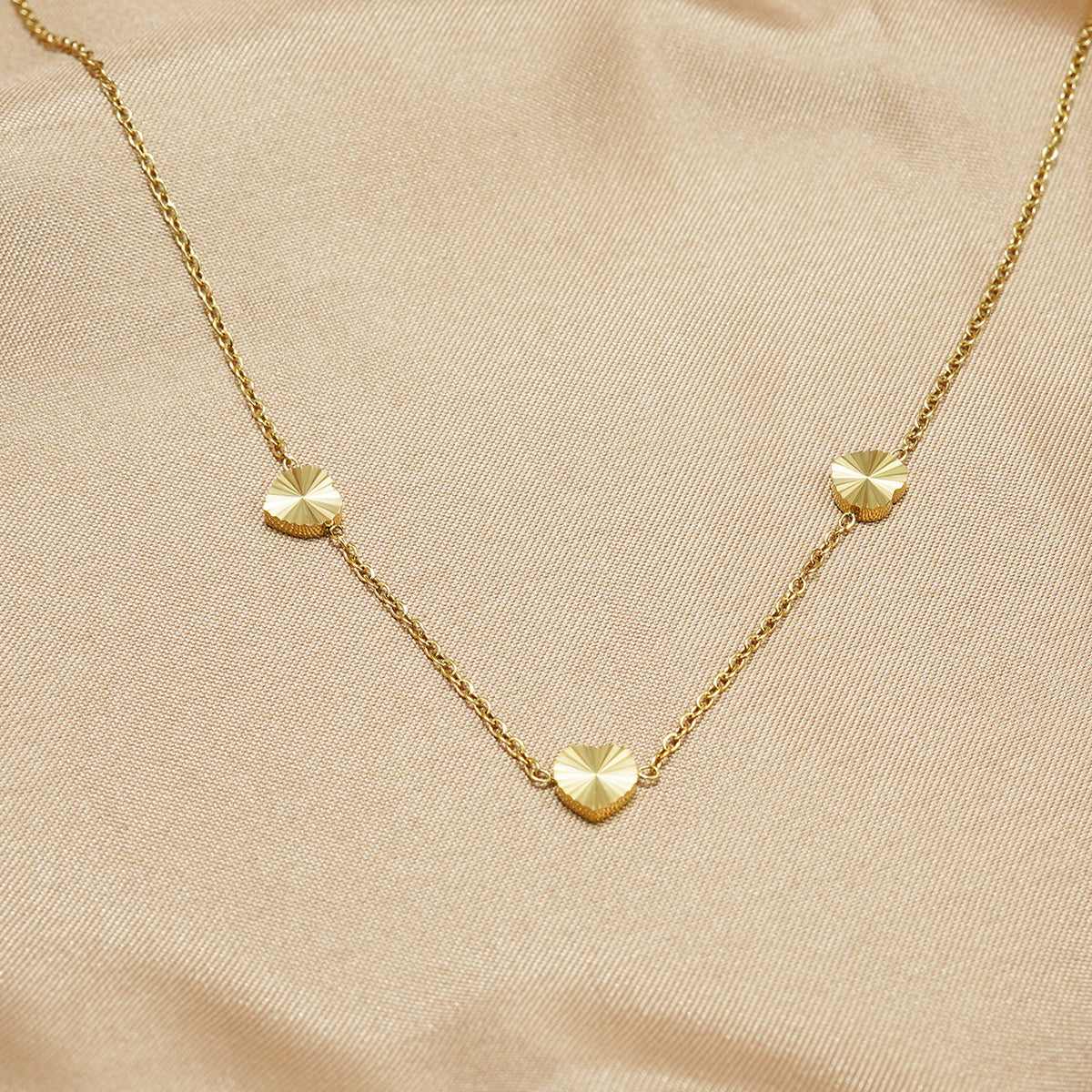 Parure de bijoux Lxalry plaquée or 18 carats avec boule miroir, hypoallergénique, sans danger pour la peau, collier, boucles d'oreilles à tige, pour tous les jours, soirée, ne se décolore pas, réglable, luxe avec perles moulées avec précision