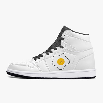Zapatillas altas de cuero con diseño de huevo de lujo Jacki Easlick 