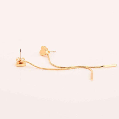 Boucles d'oreilles pendantes en forme de cœur 