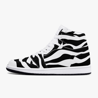 Zapatillas altas de piel con diseño de cebra de Jacki Easlick 