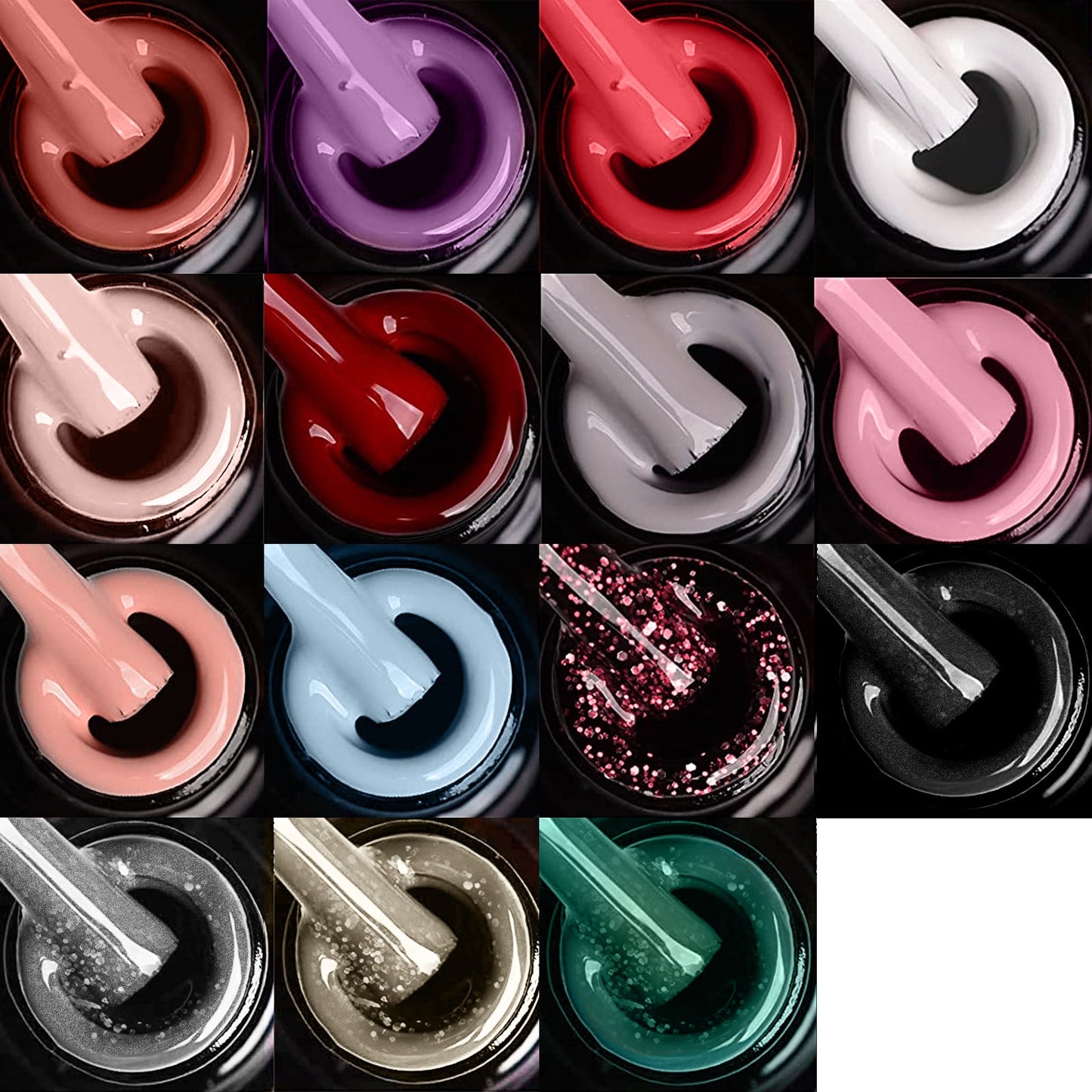 Kit de démarrage pour vernis à ongles gel avec lampe à ongles 36 W et 18 LED, 15 couleurs