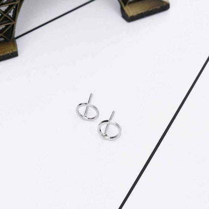 Boucles d'oreilles classiques en forme de cercle