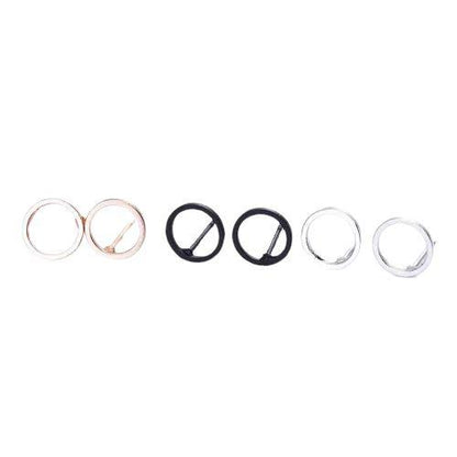 Boucles d'oreilles classiques en forme de cercle