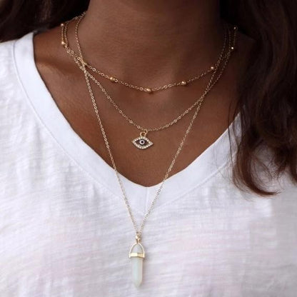Collier multicouche All Seeing Eye