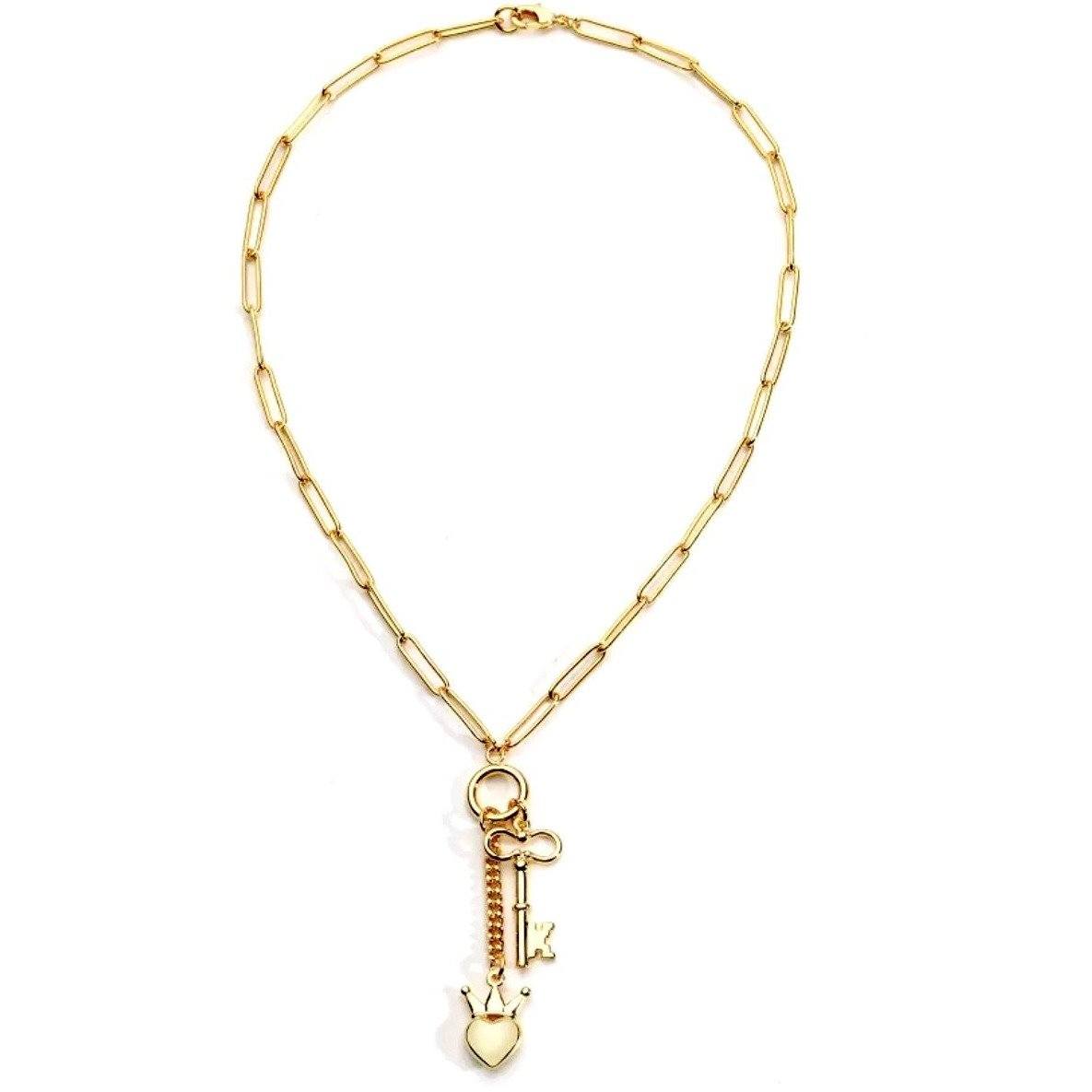 Lariat à cœur verrouillé