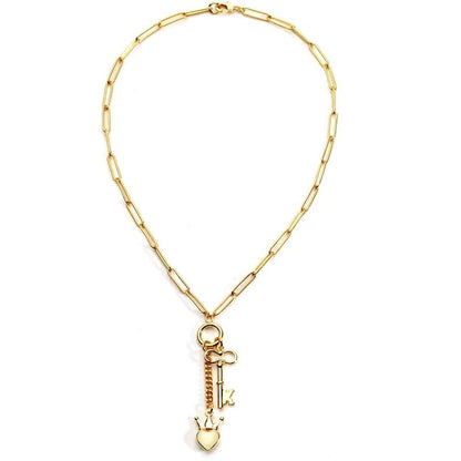 Lariat à cœur verrouillé