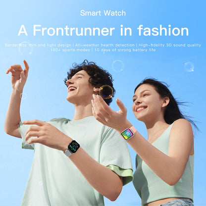 Montre connectée 1,83" avec moniteur d'activité et de fréquence cardiaque, étanche IP67