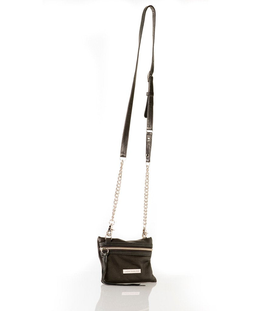Bolso bandolera mini de pitón real Jacki Easlick
